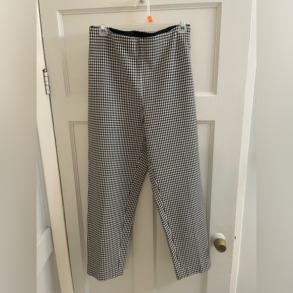 H&M brand new gingham slim fit pants with elasticized waist band in size XL. - Picture 10 of 11